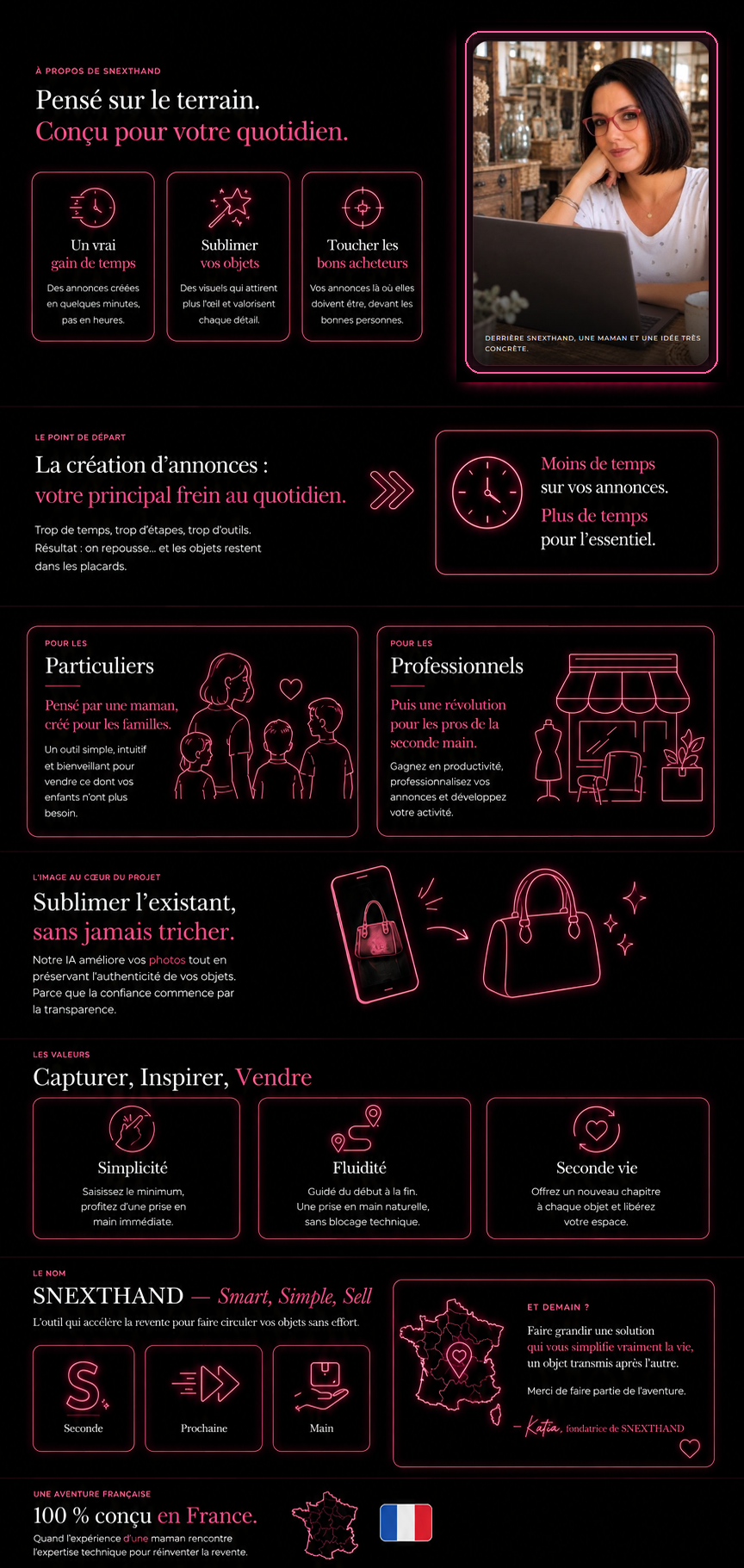 À propos de SNEXTHAND : une solution pensée sur le terrain pour simplifier la revente des particuliers et des professionnels